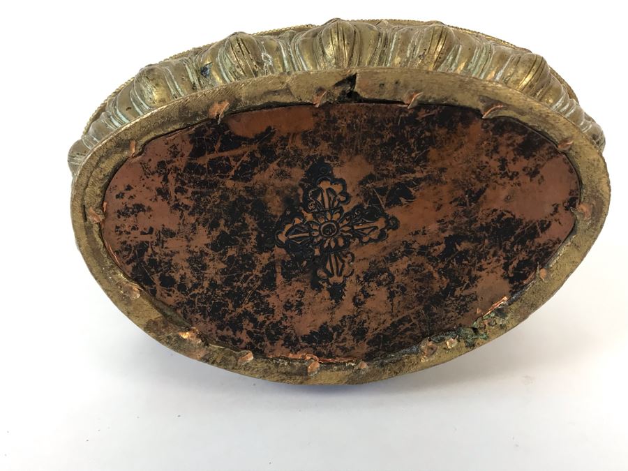 19th Century Seated Akshobhya Statue Figure With Cold Gold Face 5.5W X 4D X 8H Appraised $2,200-$3,000 In 1994 [Photo 4]