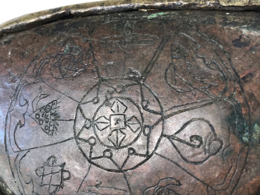 Old Tibetan Seated Buddha Akshobhya Figure Statue Signed With Wooden Stand 5W X 4D X 8.5H [Photo 23]