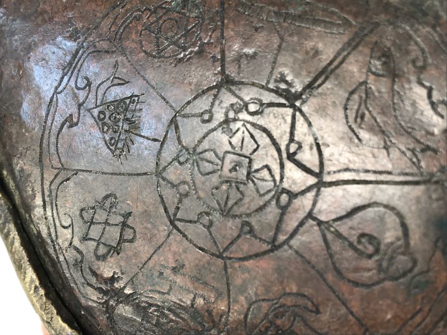 Old Tibetan Seated Buddha Akshobhya Figure Statue Signed With Wooden Stand 5W X 4D X 8.5H [Photo 28]