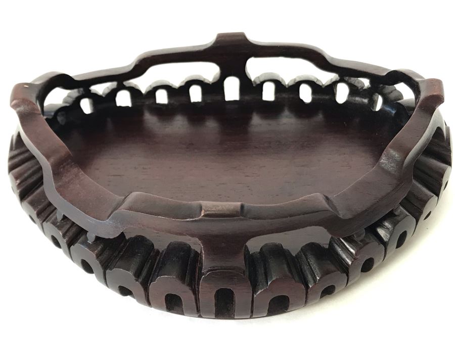 Old Tibetan Seated Buddha Akshobhya Figure Statue Signed With Wooden Stand 5W X 4D X 8.5H [Photo 30]