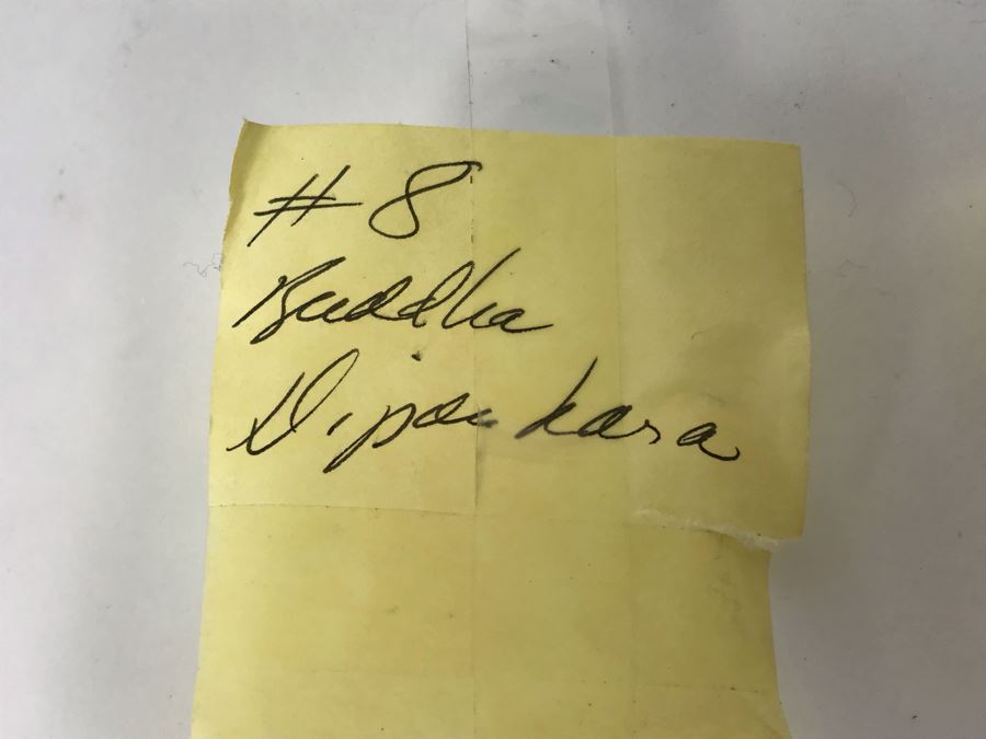 Vintage Metal Nepalese Dipankara Buddha Sculpture 2.5W X 2D X 6.5H With Wooden Base 3W [Photo 16]