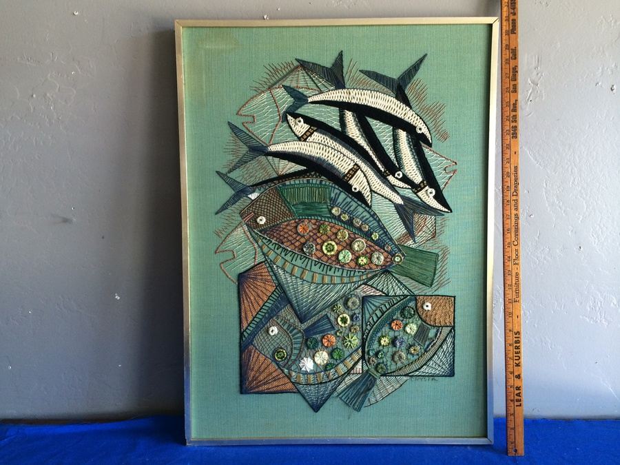 Mid-Century Stitchery - Crystal Fitzgerald - 'In The Nets'
