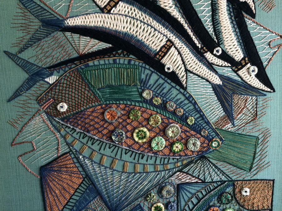 Mid-Century Stitchery - Crystal Fitzgerald - 'In The Nets' [Photo 2]