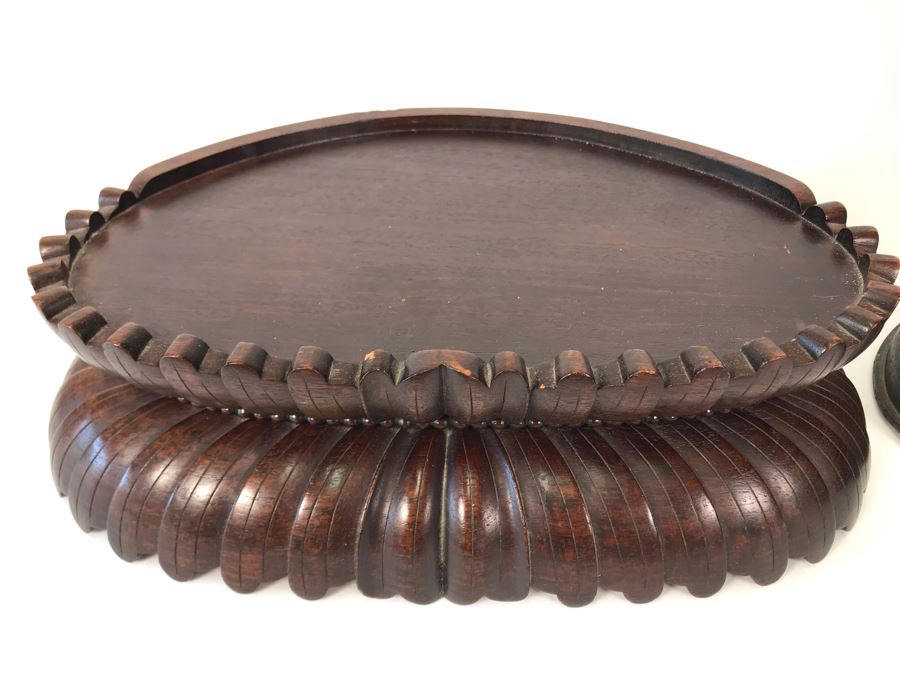 Large Antique Nepalese Metal Sitting Buddha Statue 12W X 10D X 16H With Custom Wooden Stand [Photo 38]