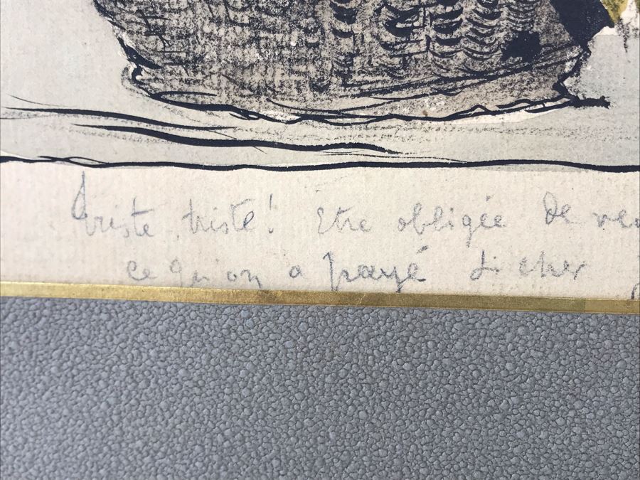 Original Leonce Burret (1866-1915) Painting On Paper 8.5 X 10.5 [Photo 11]