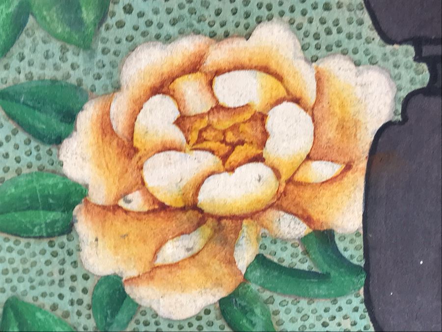 Pair Of Original Vintage Chinese Ancestor Silk Scroll Paintings 28.5 X 54 [Photo 15]