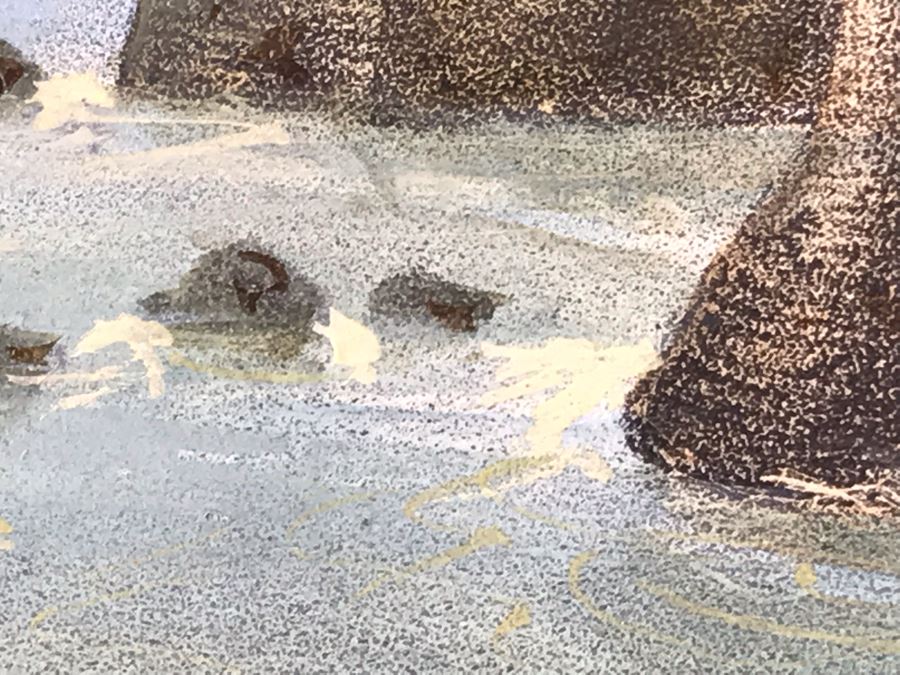 Hand Colored Picture Of Genoa Italy Port City 8.5W X 9.5H [Photo 11]