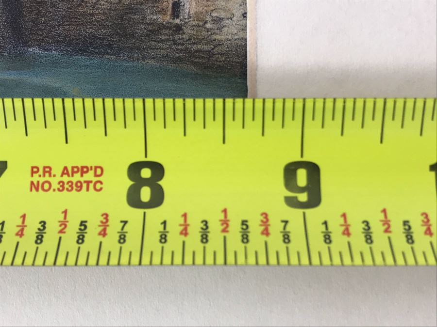 Hand Colored Picture Of Genoa Italy Port City 8.5W X 9.5H [Photo 21]