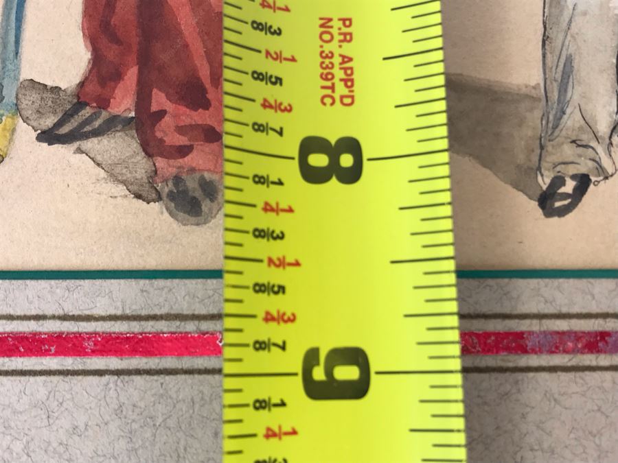 Original Watercolor Painting Of Three Soldiers 9W X 8.5H [Photo 21]