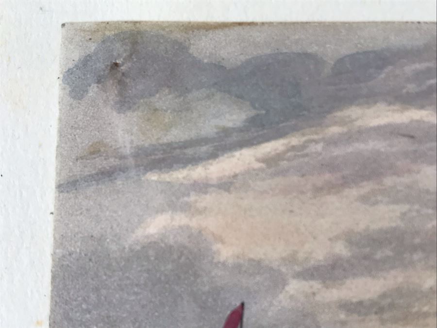 Original Watercolor Ship Painting 5.25 X 3.5 [Photo 18]