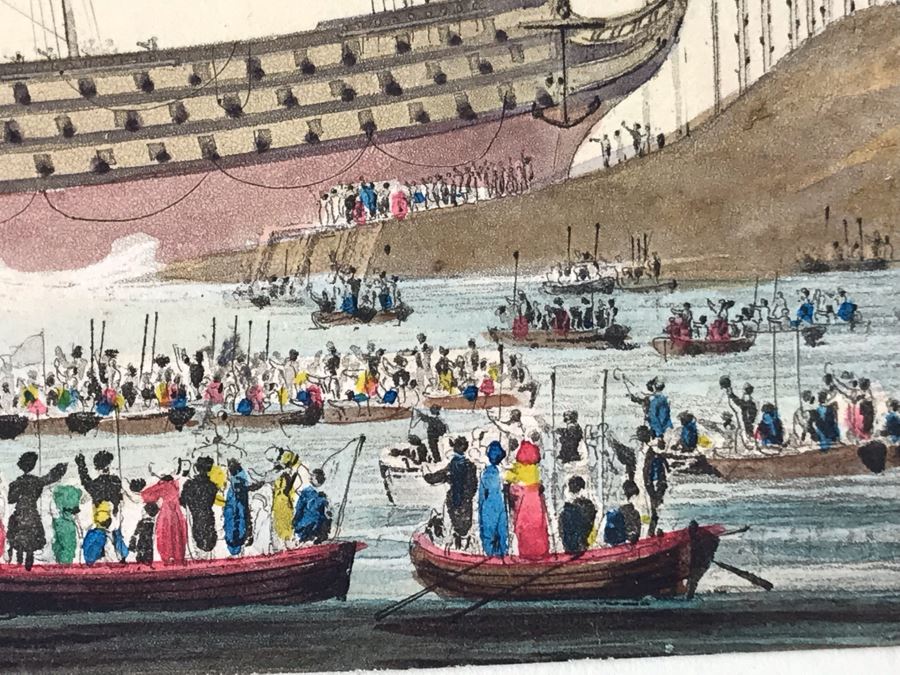 Original Watercolor Ship Painting 5.25 X 3.5 [Photo 11]