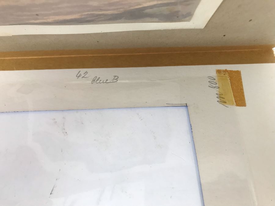 Original Watercolor Ship Painting 5.25 X 3.5 [Photo 25]