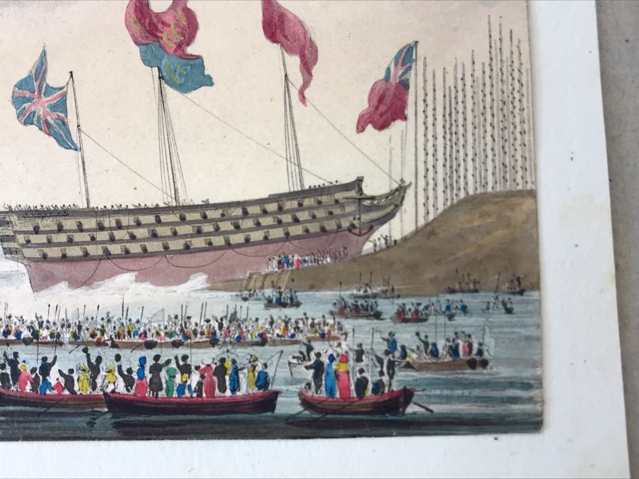 Original Watercolor Ship Painting 5.25 X 3.5 [Photo 8]