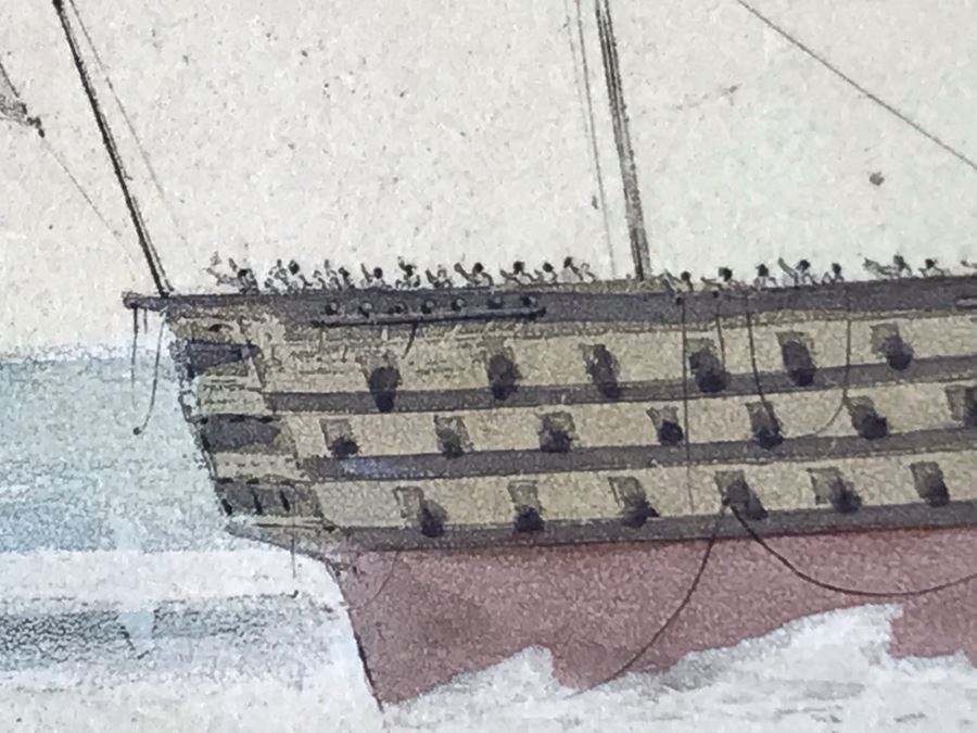 Original Watercolor Ship Painting 5.25 X 3.5 [Photo 20]