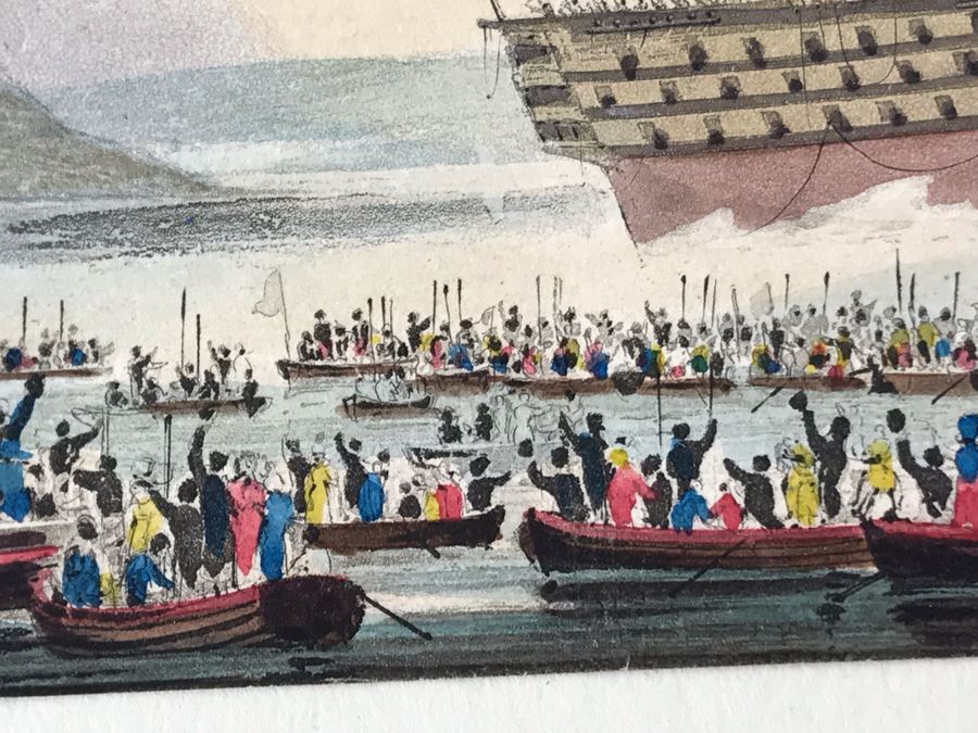 Original Watercolor Ship Painting 5.25 X 3.5 [Photo 13]