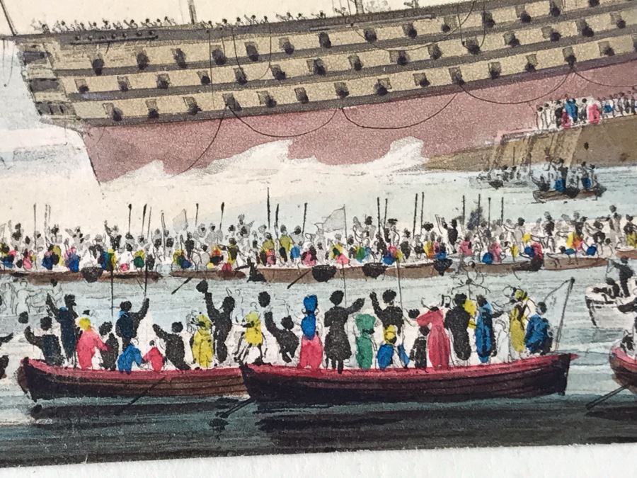 Original Watercolor Ship Painting 5.25 X 3.5 [Photo 12]