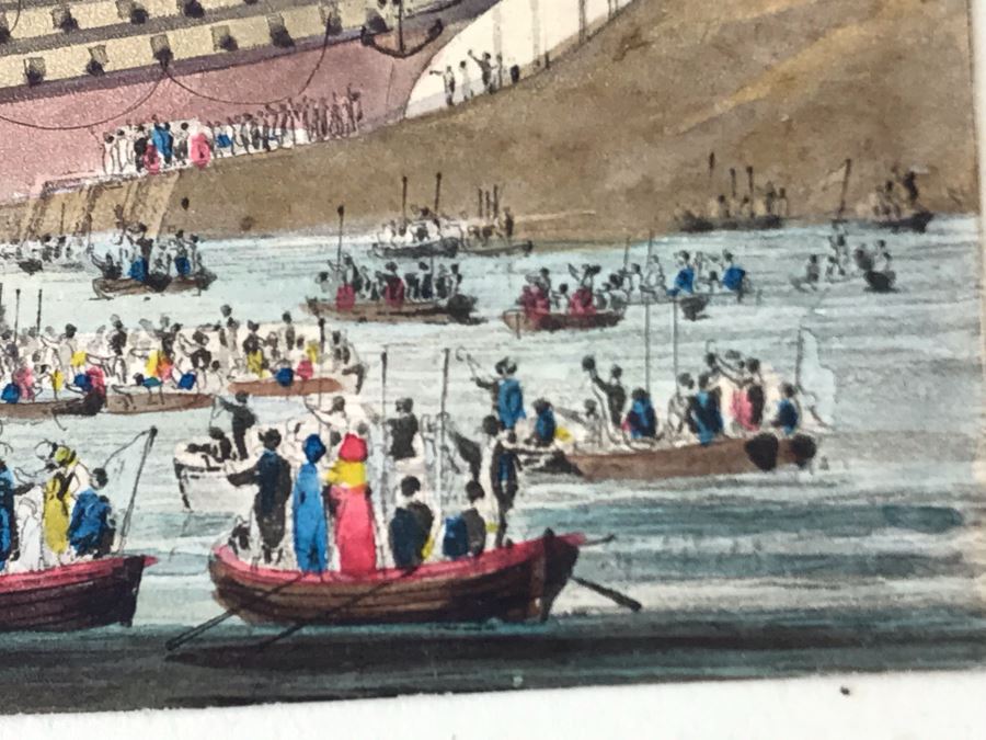 Original Watercolor Ship Painting 5.25 X 3.5 [Photo 9]