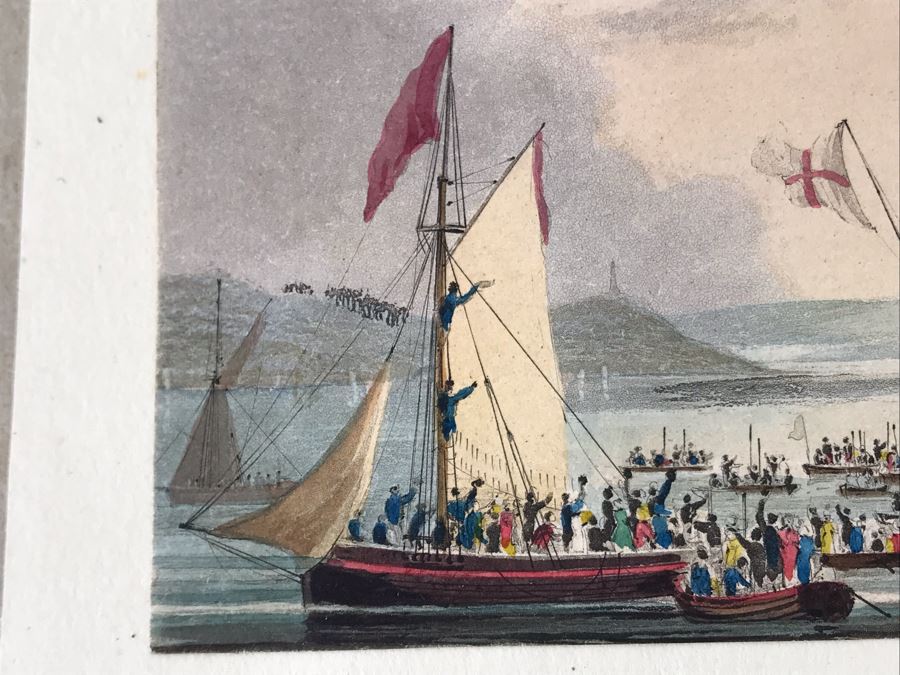 Original Watercolor Ship Painting 5.25 X 3.5 [Photo 17]