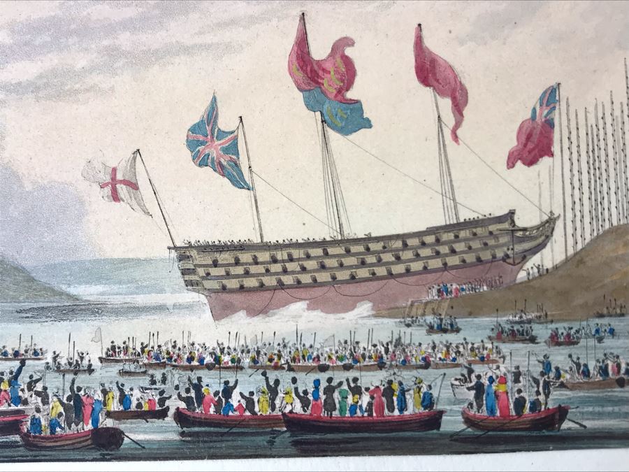 Original Watercolor Ship Painting 5.25 X 3.5 [Photo 7]