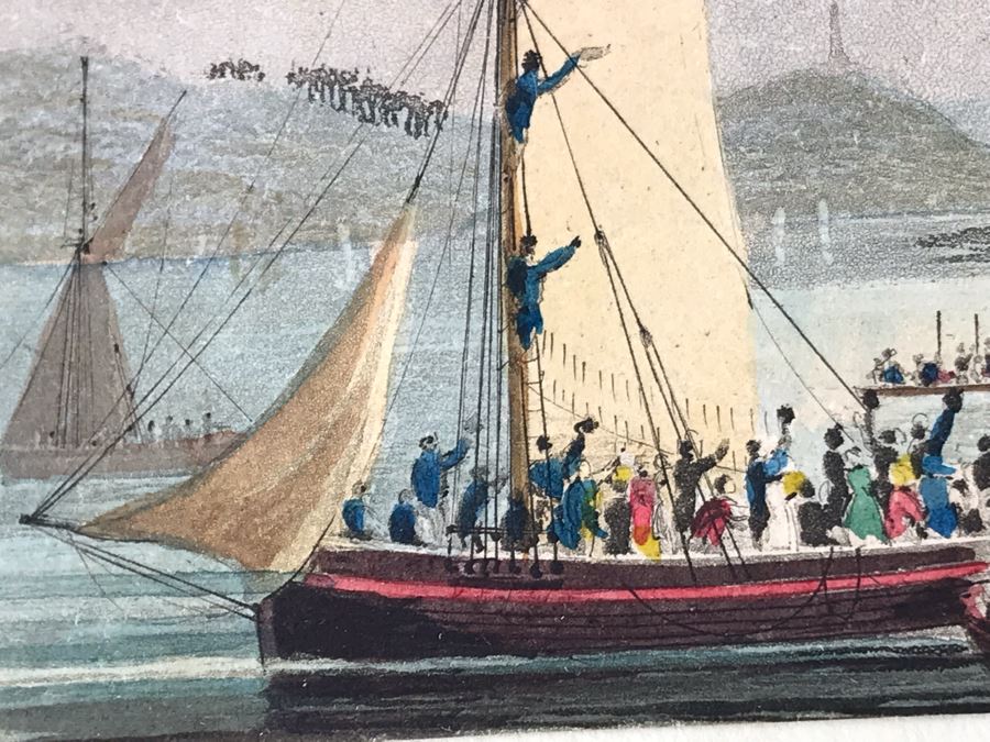 Original Watercolor Ship Painting 5.25 X 3.5 [Photo 15]