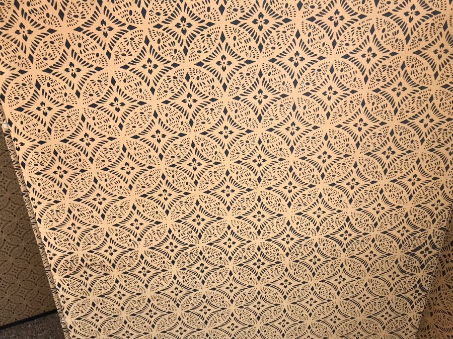 Original Hand Painted 4-Panel Japanese Screen Painting 99 X 42 [Photo 27]