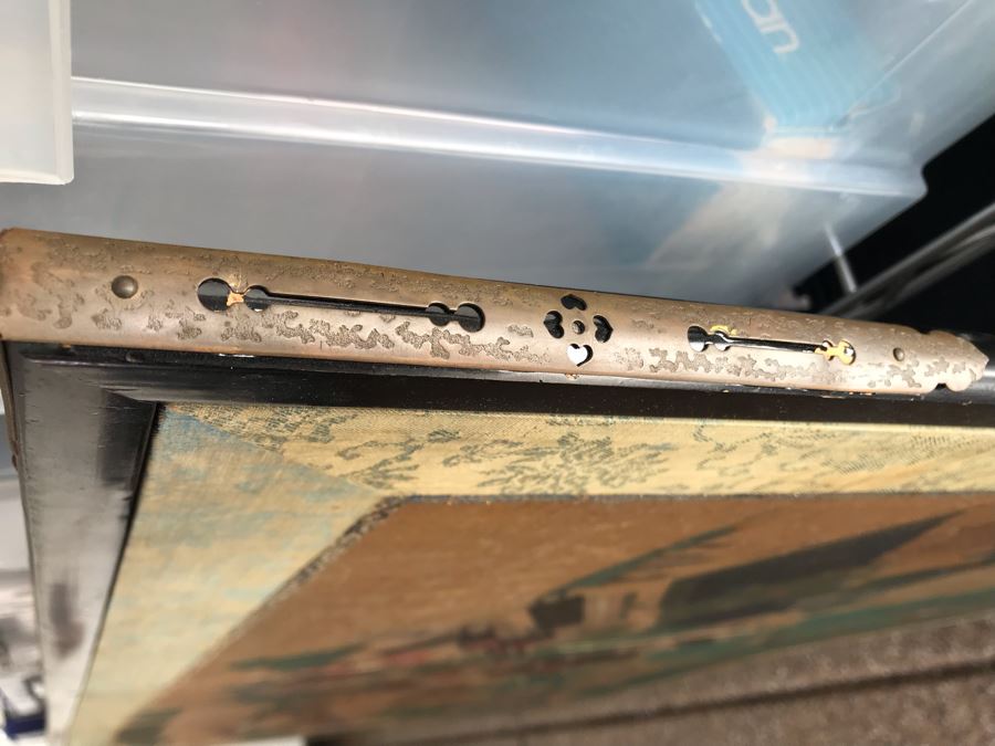 Original Hand Painted 4-Panel Japanese Screen Painting [Photo 32]