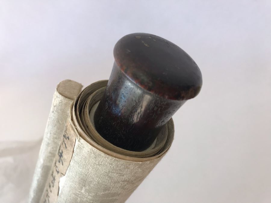 Original Signed Chinese Landscape Silk Scroll Painting 12.5 X 39.5 [Photo 7]