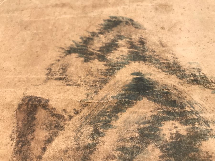 Original Signed Chinese Landscape Silk Scroll Painting 12.5 X 39.5 [Photo 28]