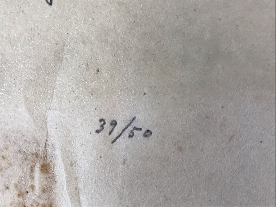 Kiyoshi Saito (Japanese, 1907-1997) Hand Signed Limited Edition Buddha Woodblock Print 39 Of 50 11' X 20' Estimate $1,800 [Photo 7]