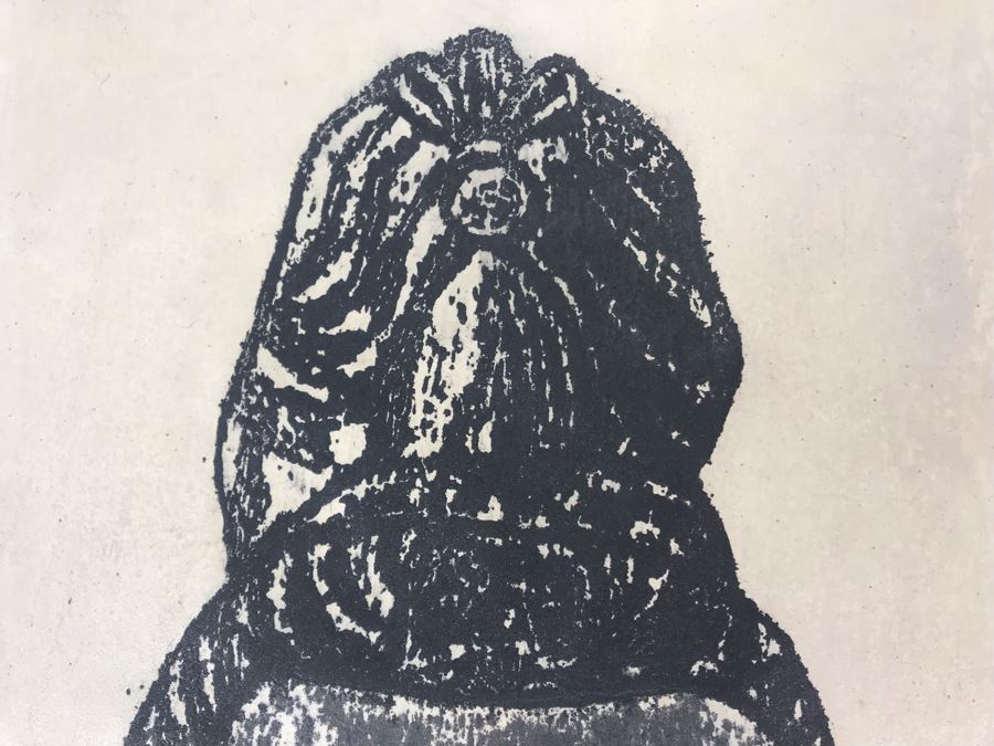 Kiyoshi Saito (Japanese, 1907-1997) Hand Signed Limited Edition Buddha Woodblock Print 39 Of 50 11' X 20' Estimate $1,800 [Photo 10]