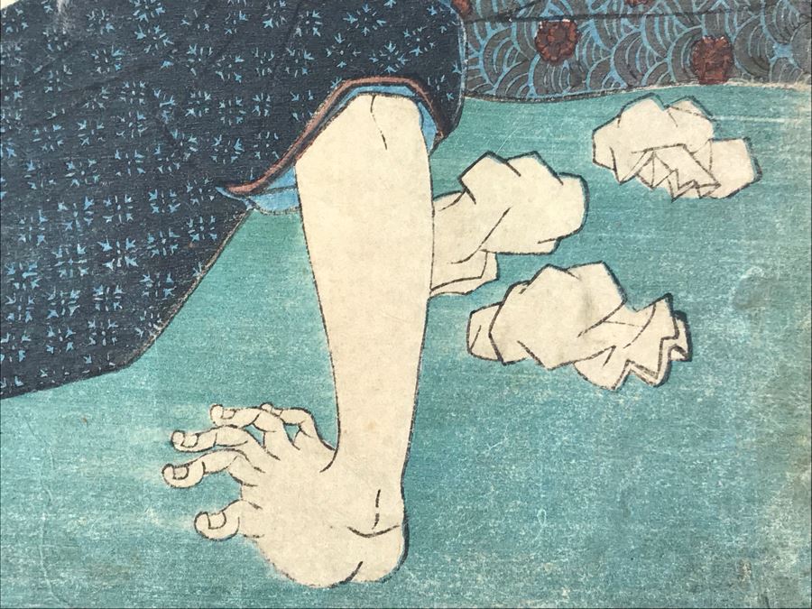 Antique Erotic Shunga Japanese Woodblock Print 13W X 9H [Photo 6]
