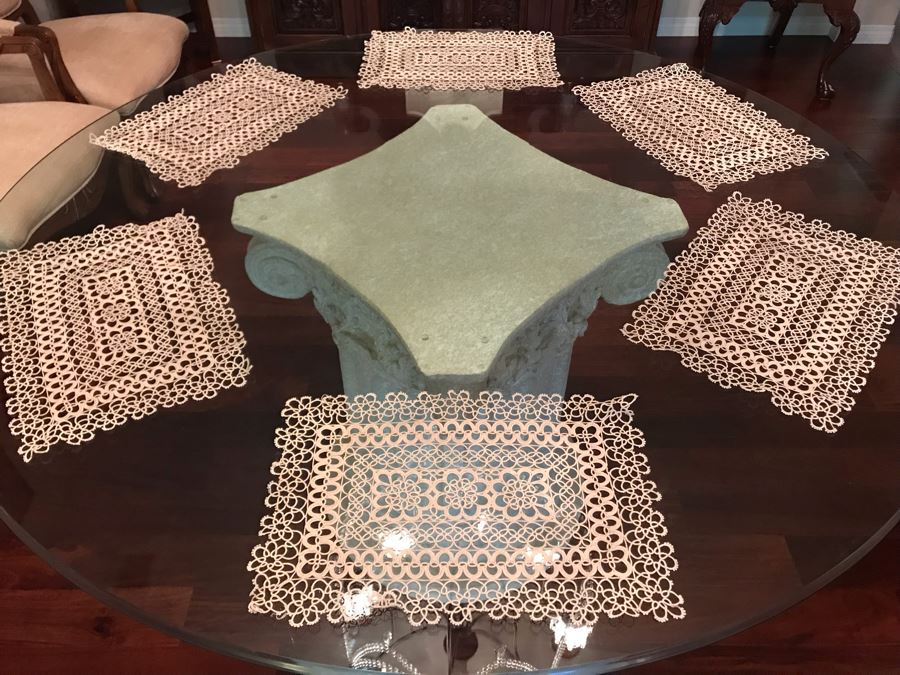 Set Of Six Crochet Placemats