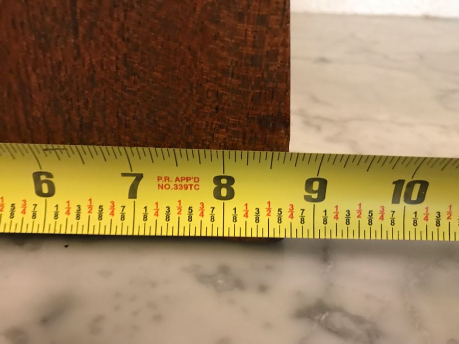 Large Vintage Thai Gilded Bronze Standing Buddha Statue Figure On Wooden Base 11W X 45H [Photo 36]