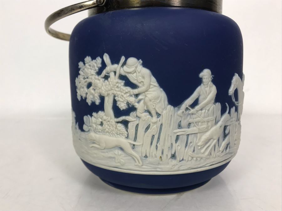 Adams Est Bd 1657 Jasperware Ice Bucket Made In England 5.5W X 9.5H [Photo 3]