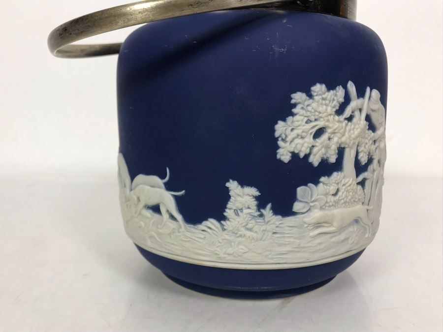 Adams Est Bd 1657 Jasperware Ice Bucket Made In England 5.5W X 9.5H [Photo 4]