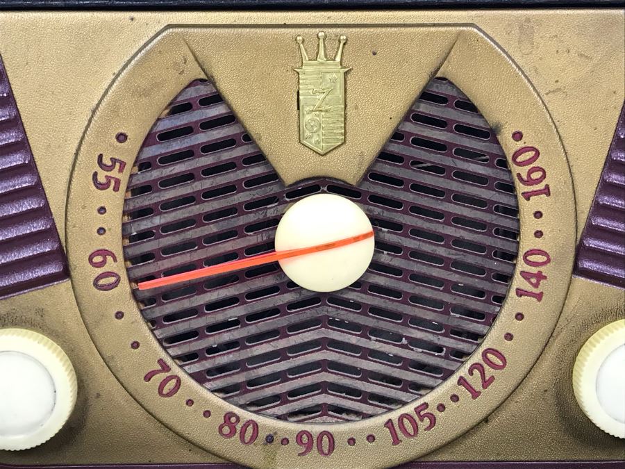 Vintage Collectible Portable Suitcase Zenith Tube Radio Model H503Y Serviced And Working 14W X 6.5D X 11H [Photo 4]