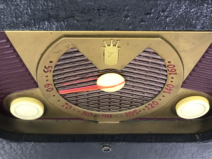 Vintage Collectible Portable Suitcase Zenith Tube Radio Model H503Y Serviced And Working 14W X 6.5D X 11H [Photo 5]