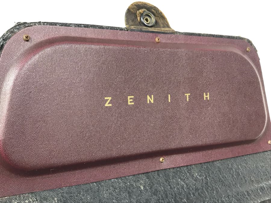 Vintage Collectible Portable Suitcase Zenith Tube Radio Model H503Y Serviced And Working 14W X 6.5D X 11H [Photo 19]