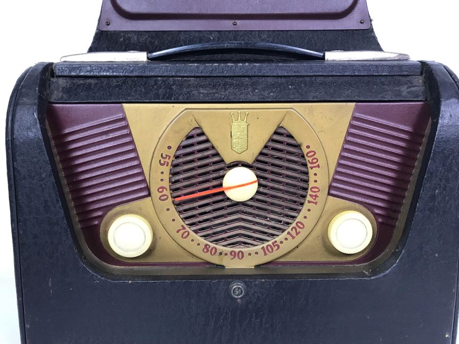 Vintage Collectible Portable Suitcase Zenith Tube Radio Model H503Y Serviced And Working 14W X 6.5D X 11H [Photo 3]