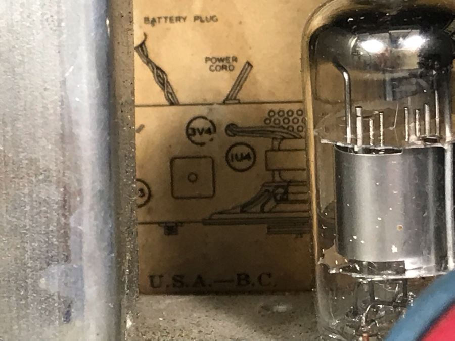 Vintage Collectible Portable Suitcase Zenith Tube Radio Model H503Y Serviced And Working 14W X 6.5D X 11H [Photo 16]