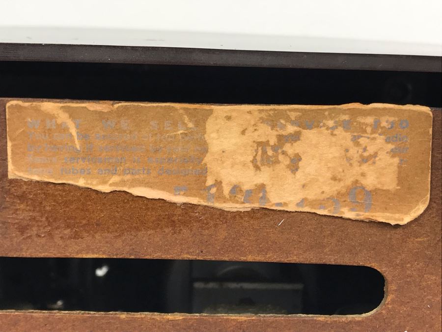 Vintage Mid-Century Silvertone Radio Serviced And Sounds Great 8.25W X 5D X 6H [Photo 8]