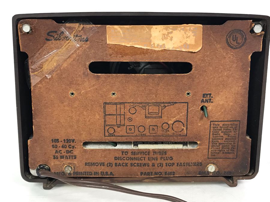 Vintage Mid-Century Silvertone Radio Serviced And Sounds Great 8.25W X 5D X 6H [Photo 6]