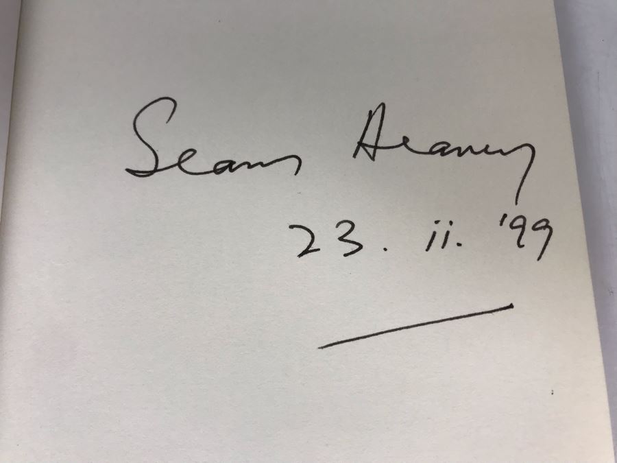 Seamus Heaney Hand Signed Book Death Of A Naturalist [Photo 4]