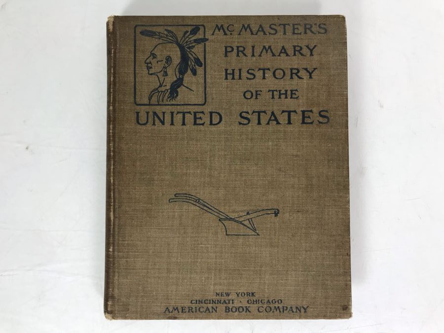 Antique 1901 Textbook McMaster's Primary History Of The United States American Book Company