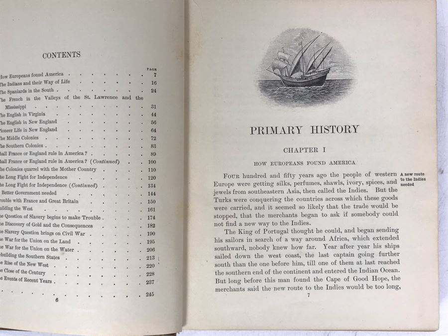 Antique 1901 Textbook McMaster's Primary History Of The United States American Book Company [Photo 6]