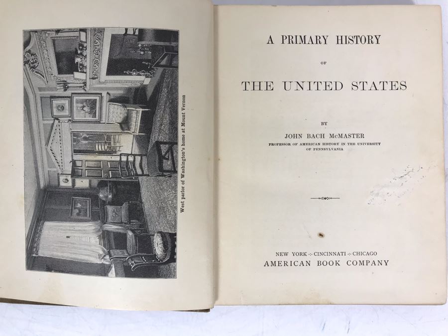 Antique 1901 Textbook McMaster's Primary History Of The United States American Book Company [Photo 4]