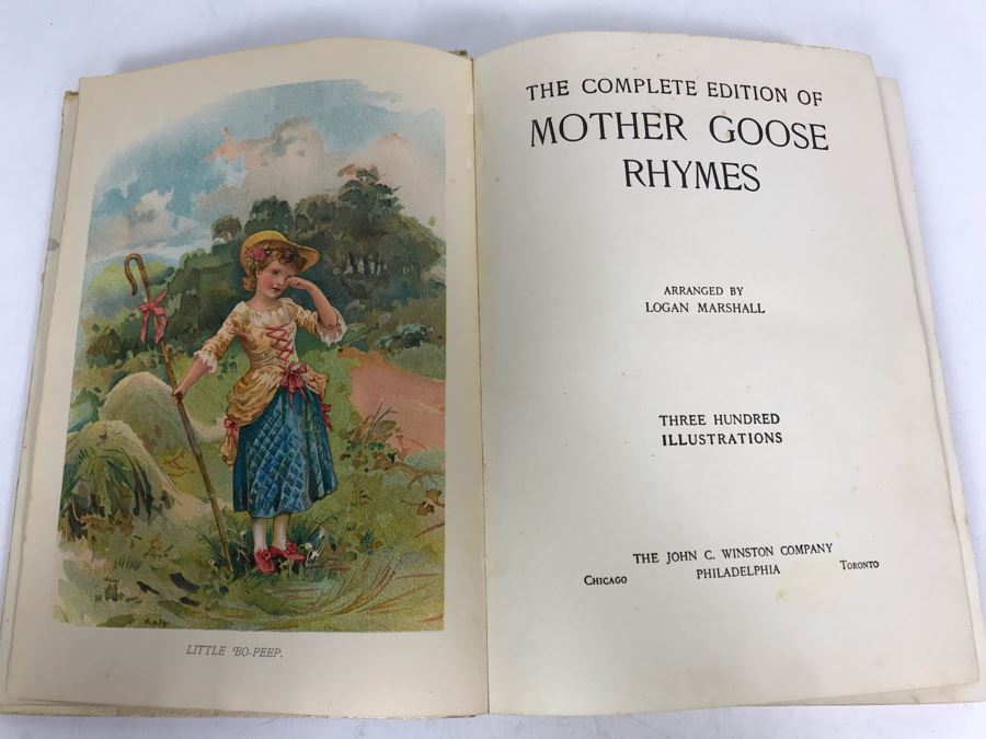 1915 The Complete Mother Goose Book And 1917 Mother Goose And Other Tales Book [Photo 10]