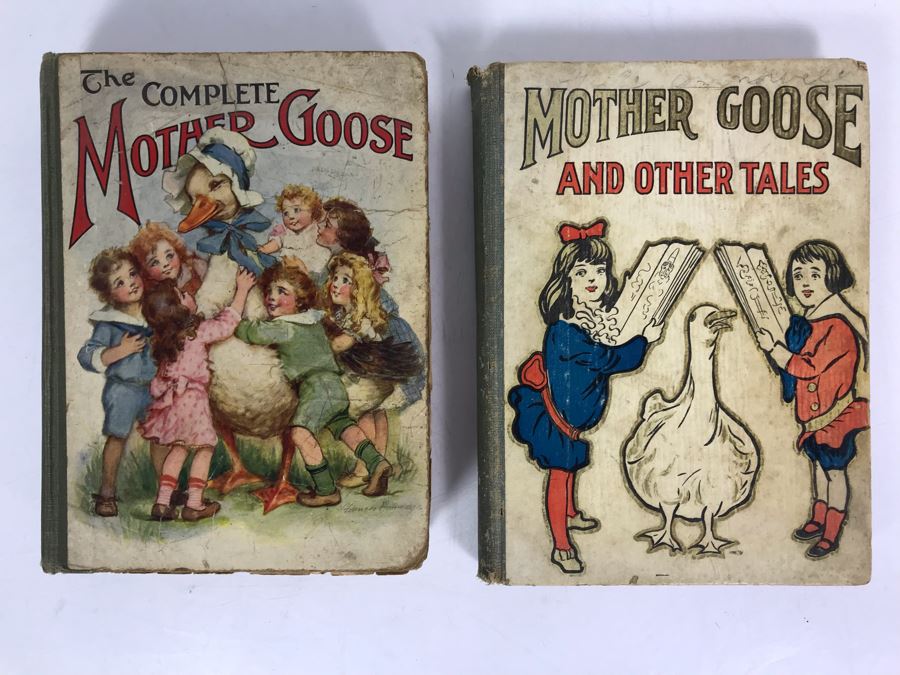 1915 The Complete Mother Goose Book And 1917 Mother Goose And Other Tales Book