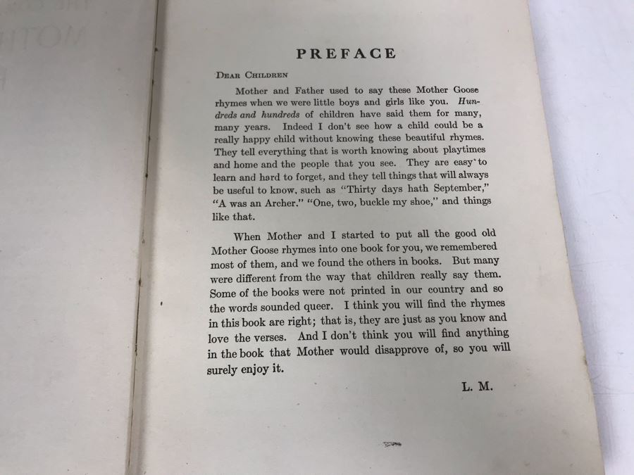 1915 The Complete Mother Goose Book And 1917 Mother Goose And Other Tales Book [Photo 12]