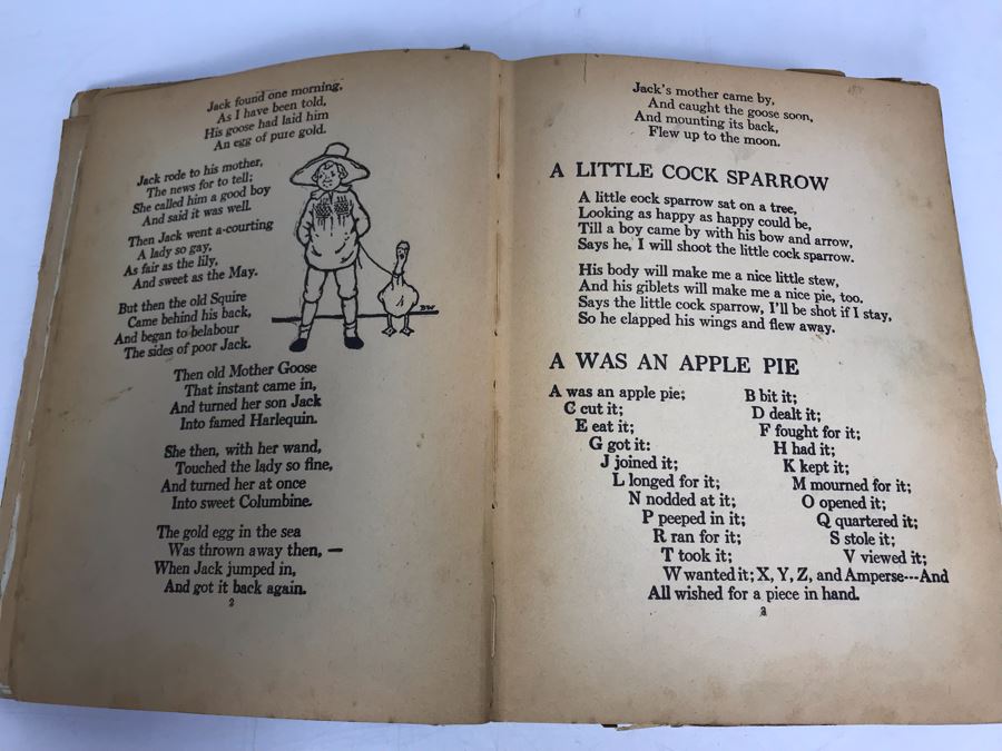 1915 The Complete Mother Goose Book And 1917 Mother Goose And Other Tales Book [Photo 8]